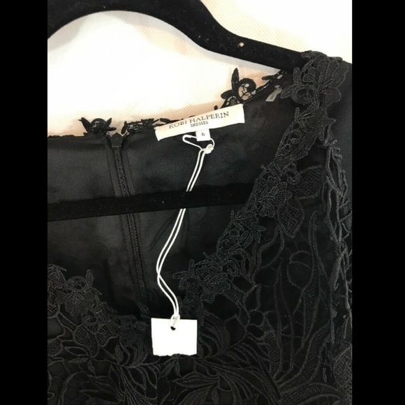 NEW‎ Kobi Halperin Kena Cold Shoulder Sheath Dress in Black [SZ 6 ] - Picture 4 of 8